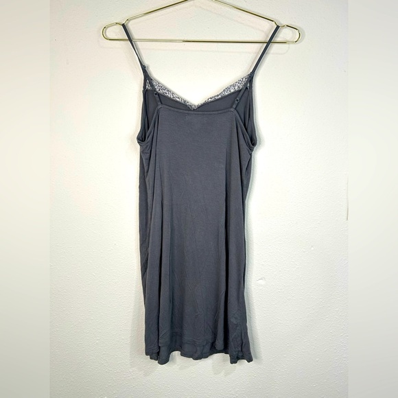 Modern Luxury Carole Hochman Robe Chemise Set S Gray Pink Bow Flaw Read - Picture 13 of 14